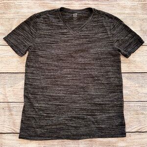 Gap Black Grey Heathered V-neck T-Shirt Men’s size M